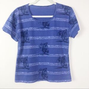 HARLEY DAVIDSON | Motorcycle Babydoll Graphic Tee Royal Purple Women’s Size M